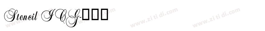 Stencil ICG字体转换
